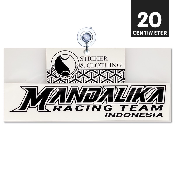 Stiker MANDALIKA Racing Team Cutting Sticker Decal aksesoris Mobil Motor