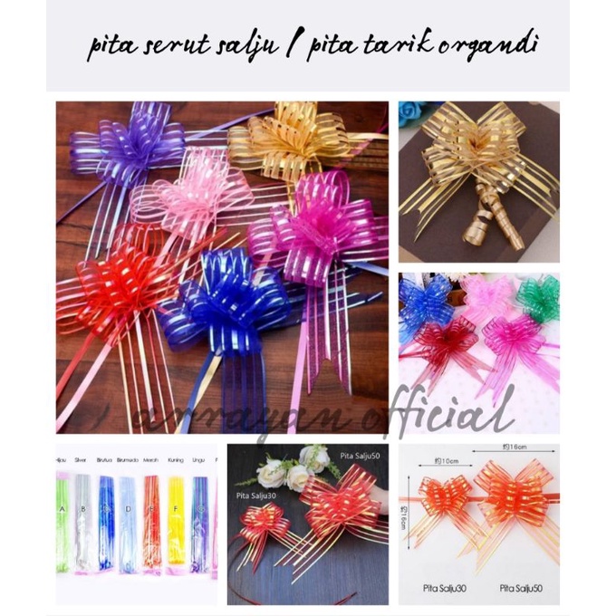 

PITA SERUT SALJU / PITA TARIK ORGANDI 50 MM ORGANZA RIBBON