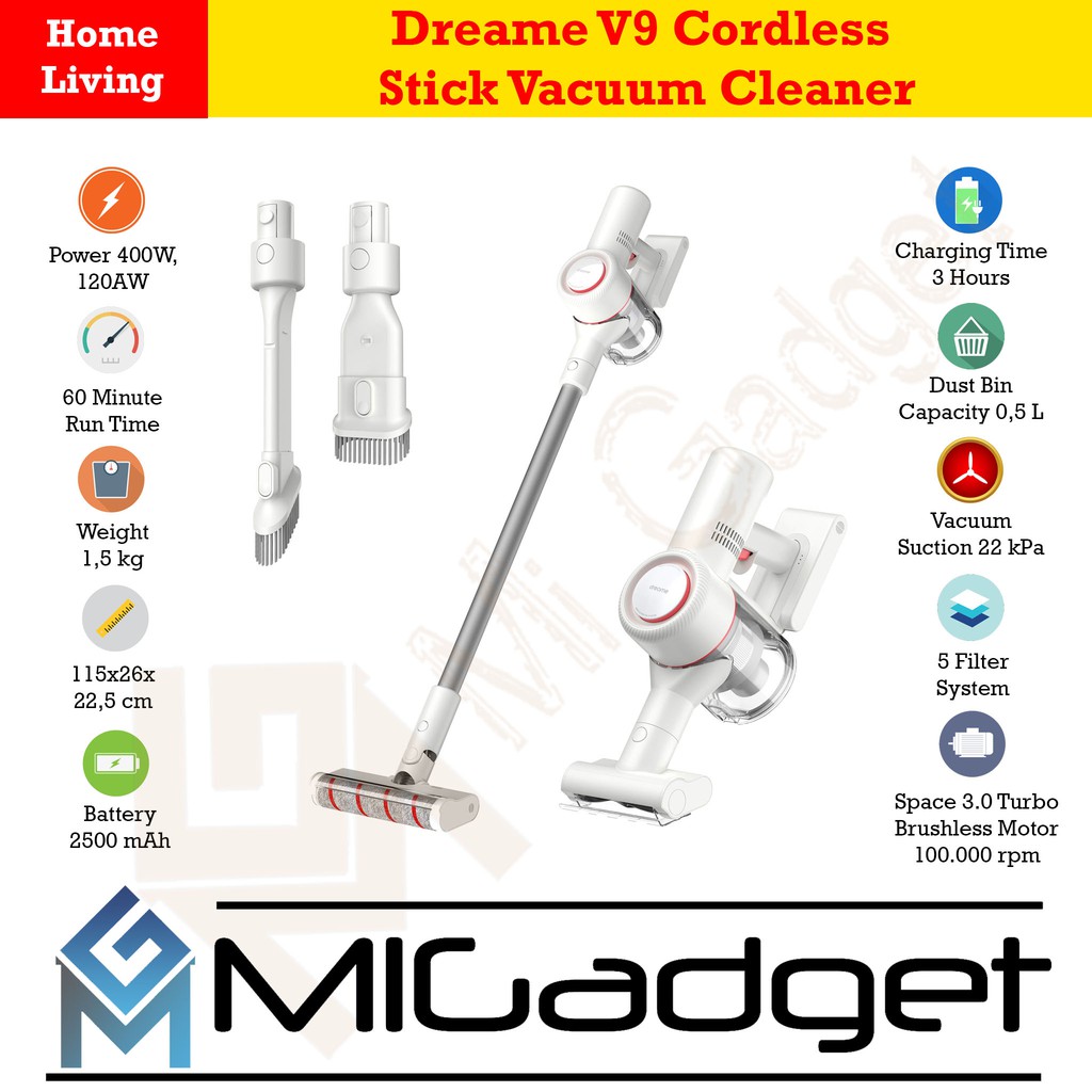 Dreame V9 Cordless 20000Pa Suction Handheld Vacuum Cleaner