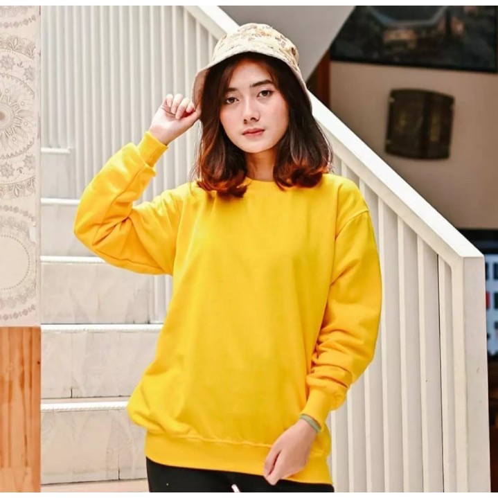 GFS BASIC FLEECE PREMIUM SWEATER POLOS WANITA DLN