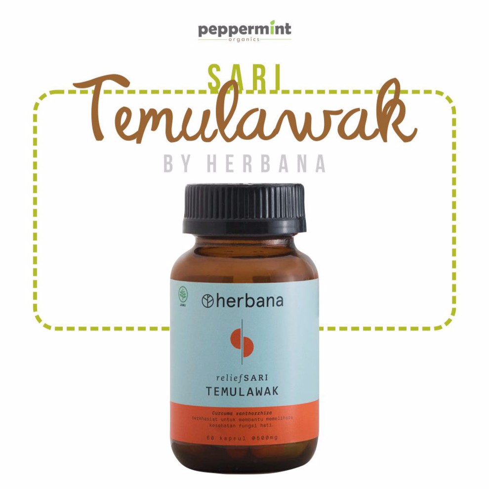

Herbana Relief Sari Temulawak (60 Capsule) / Suplemen Herbal untuk Liver dan Nyeri Otot