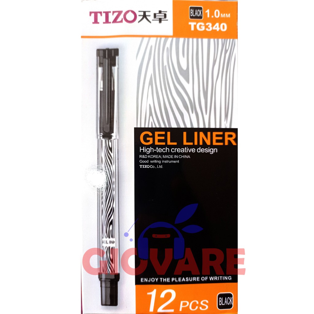 

Pulpen Tizo TG340 1.0 mm Gel Pen Tizo TG340 1.0mm / Pena Tizo Hitam dan Biru