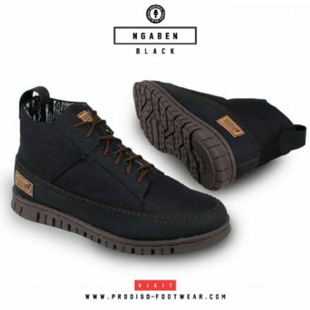 Prodigo ngaben black sepatu peria seneaker
