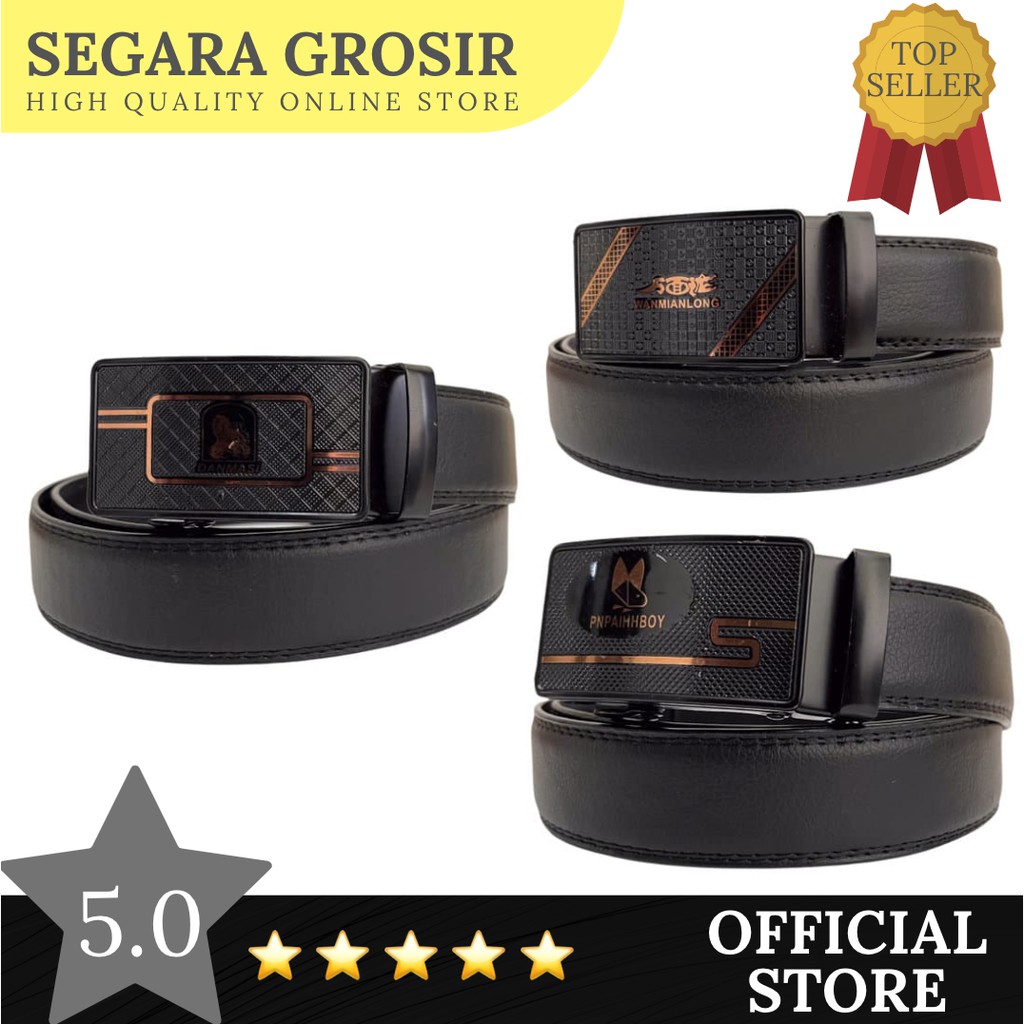 IKAT PINGGANG PRIA GESPER KULIT PREMIUM LEATHER TALI PINGGANG KANTOR FORMAL SABUK