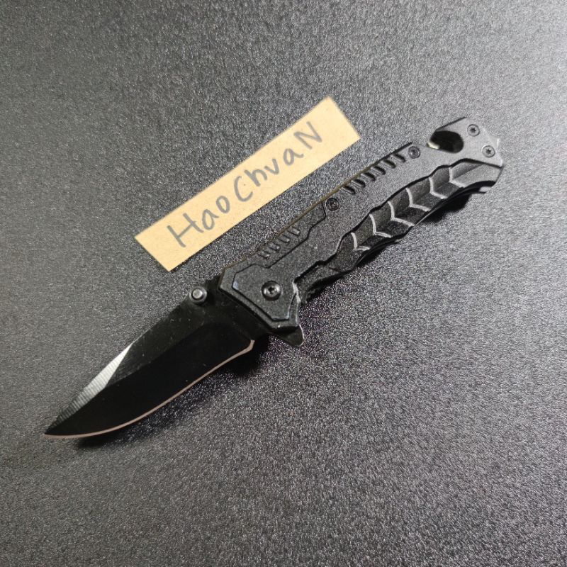 Pisau Lipat Boke Black Army, Pisau Lipat Multifungsi, Pisau Camping