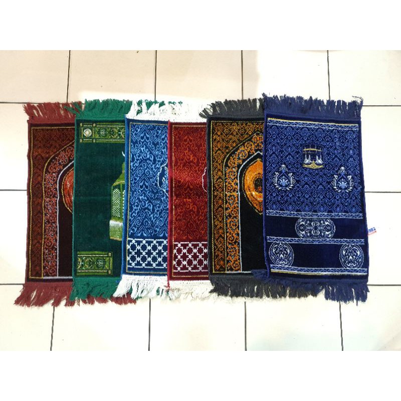 Sajadah Muka/Kecil Alif Nurtex mini Motif Abstrak/Kiswah/Kabah