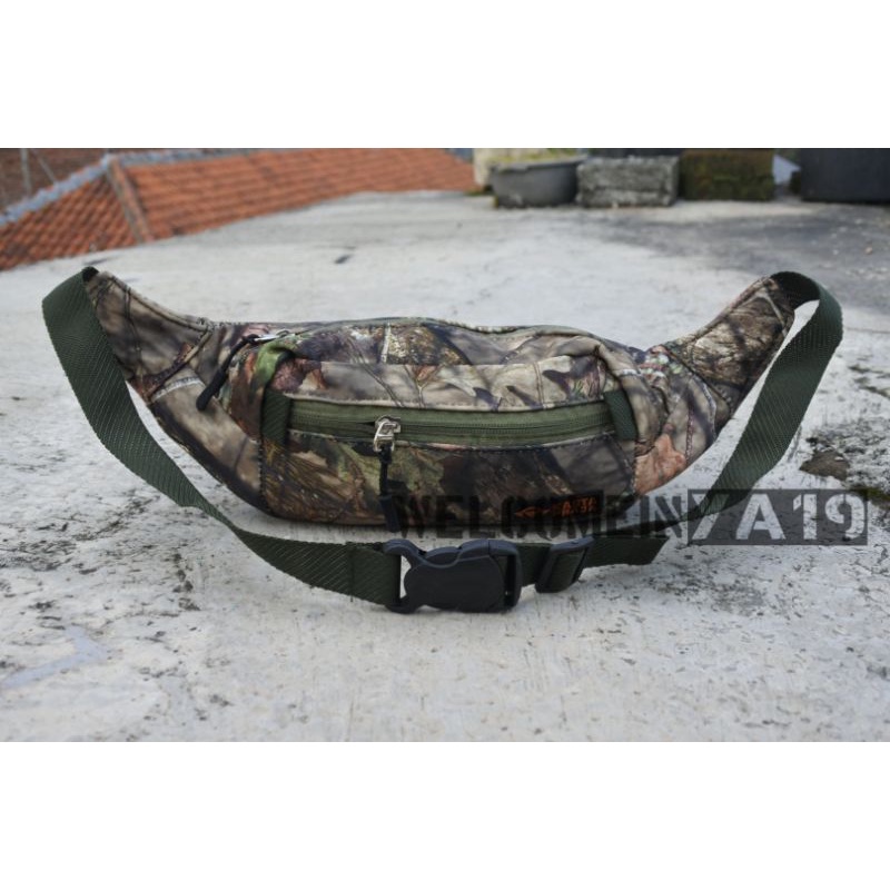 Waistbag Camo Mossy Oak Infinity / Tas Pinggang Loreng Camo Mossy Oak Infinity / Tas Pinggang Pria