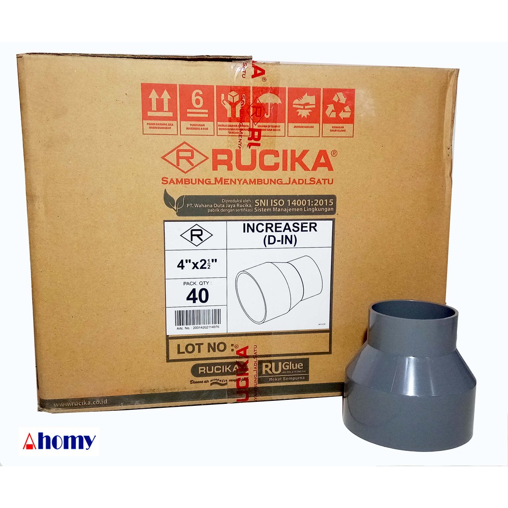 1pc r sock 4” x 2-1/2“ DV sedang rucika (reducer socket/vlok sock) pvc