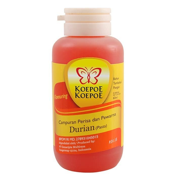 Perisa Pasta 60ml Koepoe Koepoe Pasta Kupu Kupu Besar - Durian