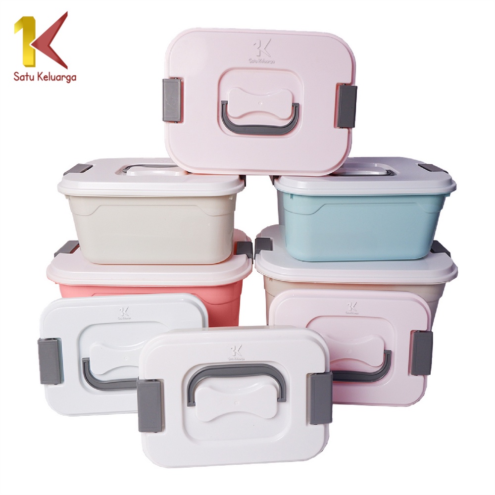 Satu Keluarga Container Box 3In1 C272 Storage Organizer Box / Tempat Penyimpanan Multifungsi Kontain
