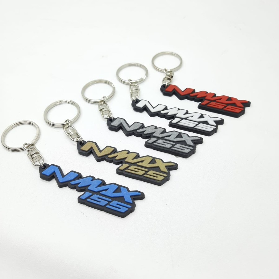 Gantungan Kunci Karet Rubber Logo Nmax 155 Premium