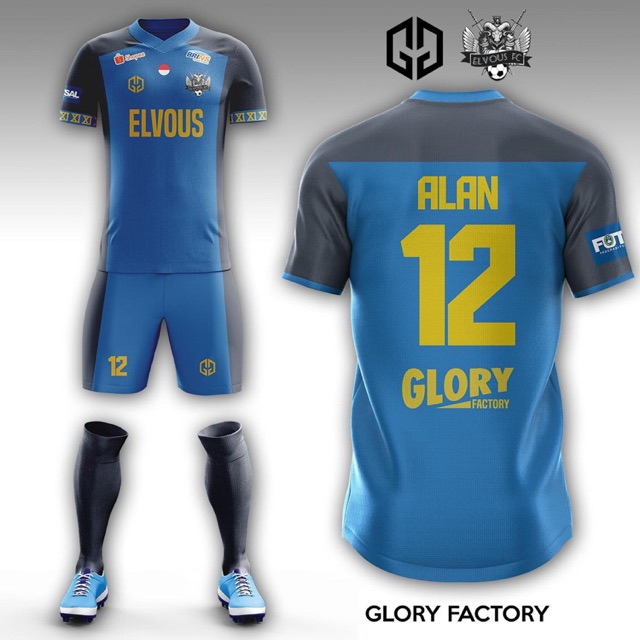 [Bisa satuan] Jersey sepak bola sablon polyplx bahan