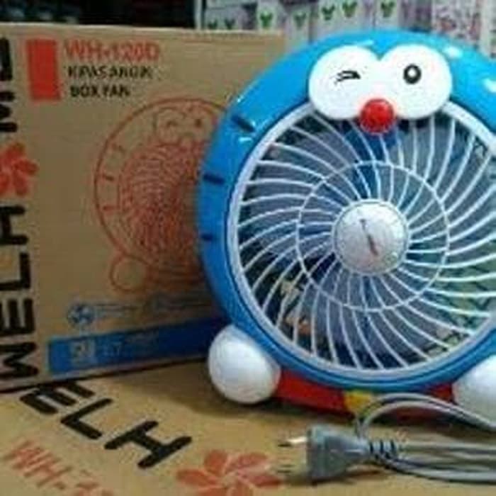 Kipas WH-120D Kipas Angin/Box Fan DORAEMON WELHOME.