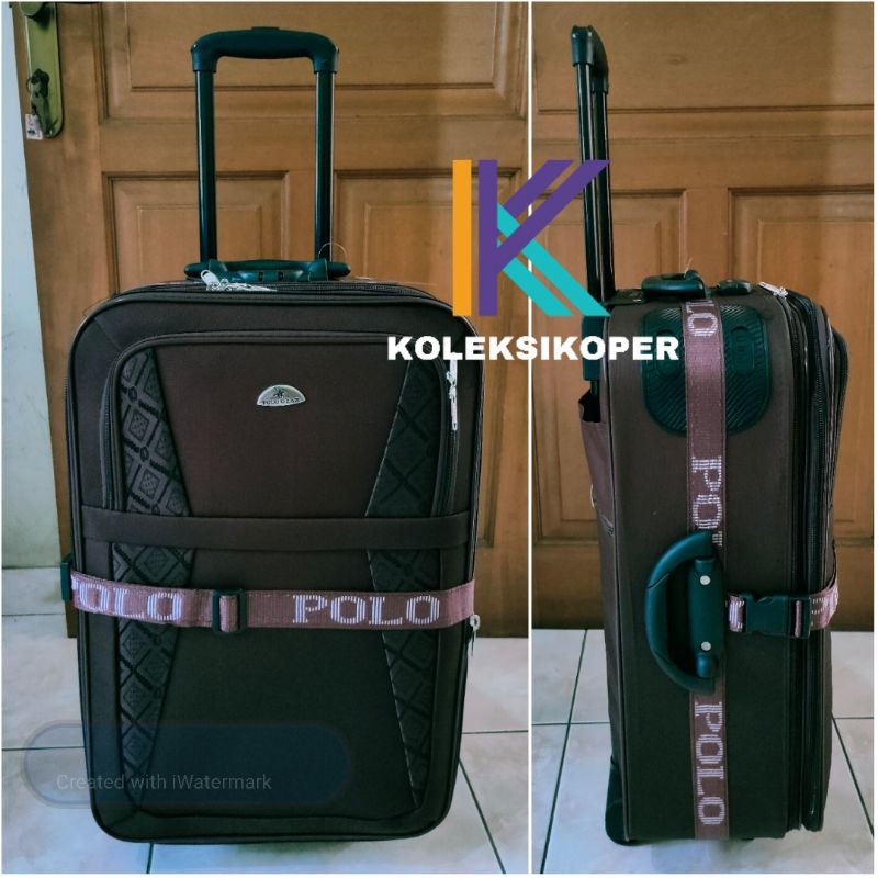 Tas Koper murah kanvas roda 2 Expander size kabin 16 inch