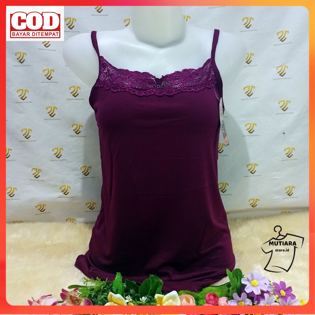 Tanktop Tank Top Wanita Premium Tengtop Tangtop Wanita Dewasa Tali Kecil Renda L XL XXL Jumbo Kaos S