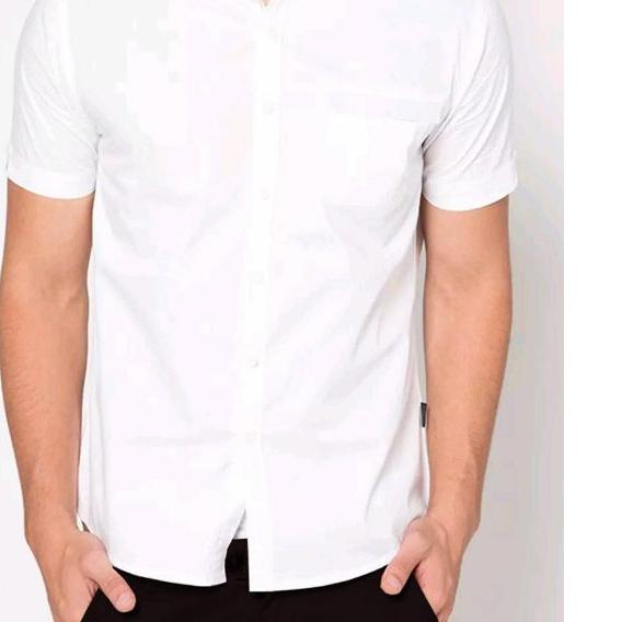 ➬ Baju formal pendek putih polos | Kemeja formal pria | Baju Kantor ➭
