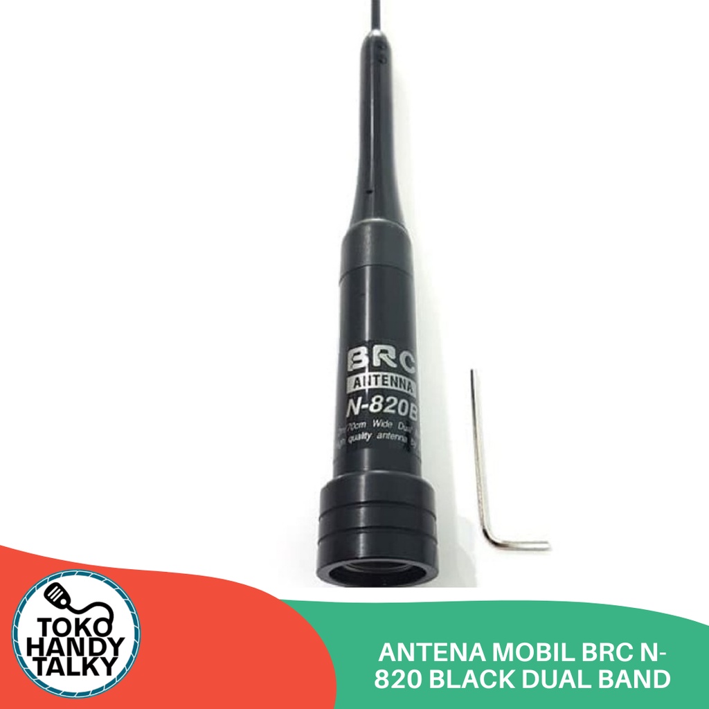 ANTE9NNA BRC N-820 N820 N 820 BLACK HITAM ANTENA DUAL BAND MOBIL RIG TURING TOURING ORIGINAL TAIWAN