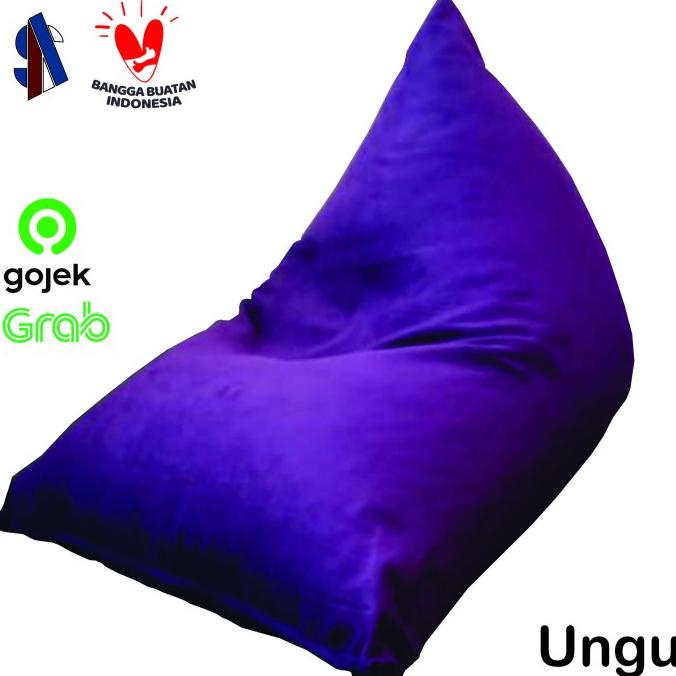 

Bean Bag Triangle,Sofa Malas Jukung, Termasuk Isian Styrofoam - Ungu Strwom12