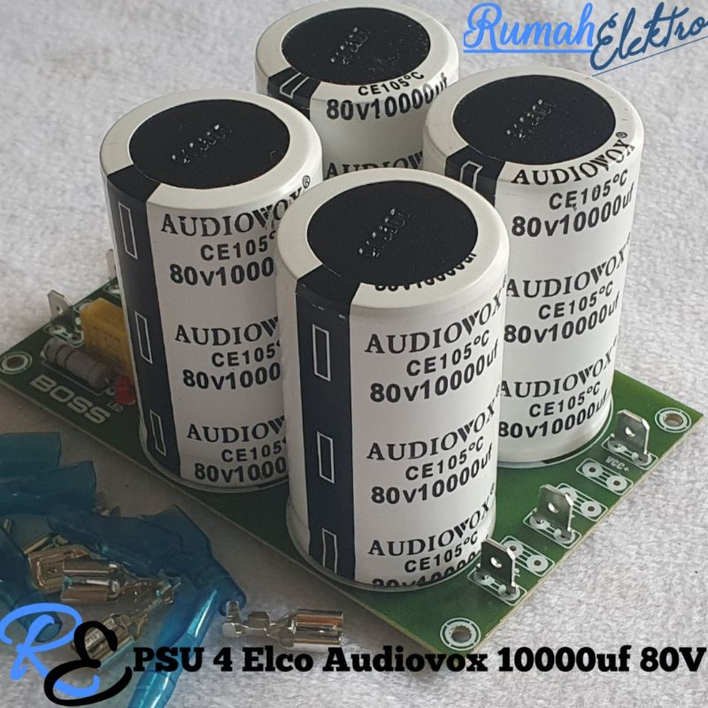 Kit PSU 4 Elco Audiovox 10000uf 80V Dioda Sisir