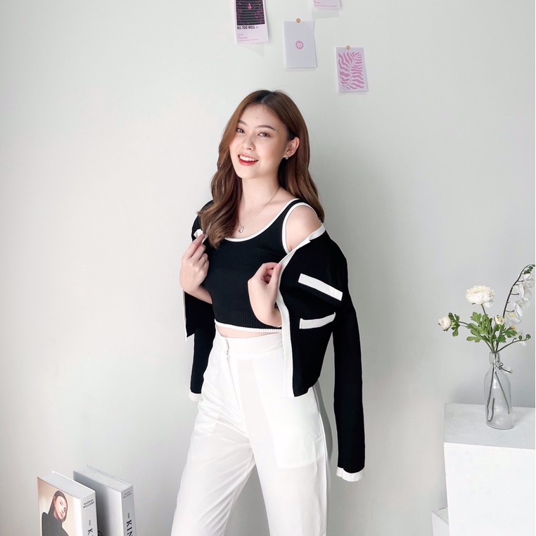 AUREL SET - SET WANITA - SET KOREAN - CARDIGAN KOREAN-4