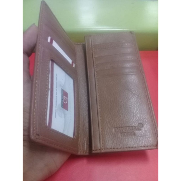 dompet kulit asli ukuran panjang tanggung