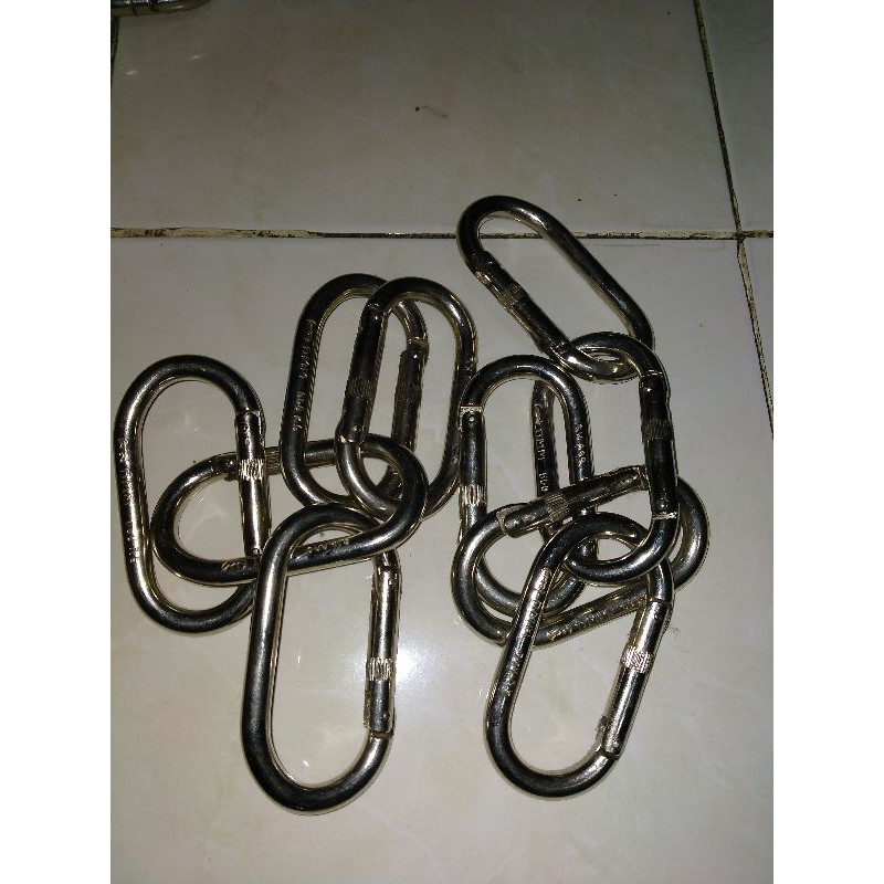 carabiner snep oval carabiner baja carabiner original DMM Sefety gedung tinggi peralatan clambing