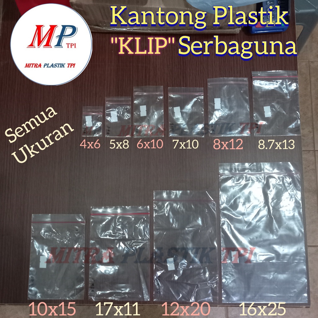 Kantong Klip Kecil / Plastik Klip / Klip Obat / Klip Sambal