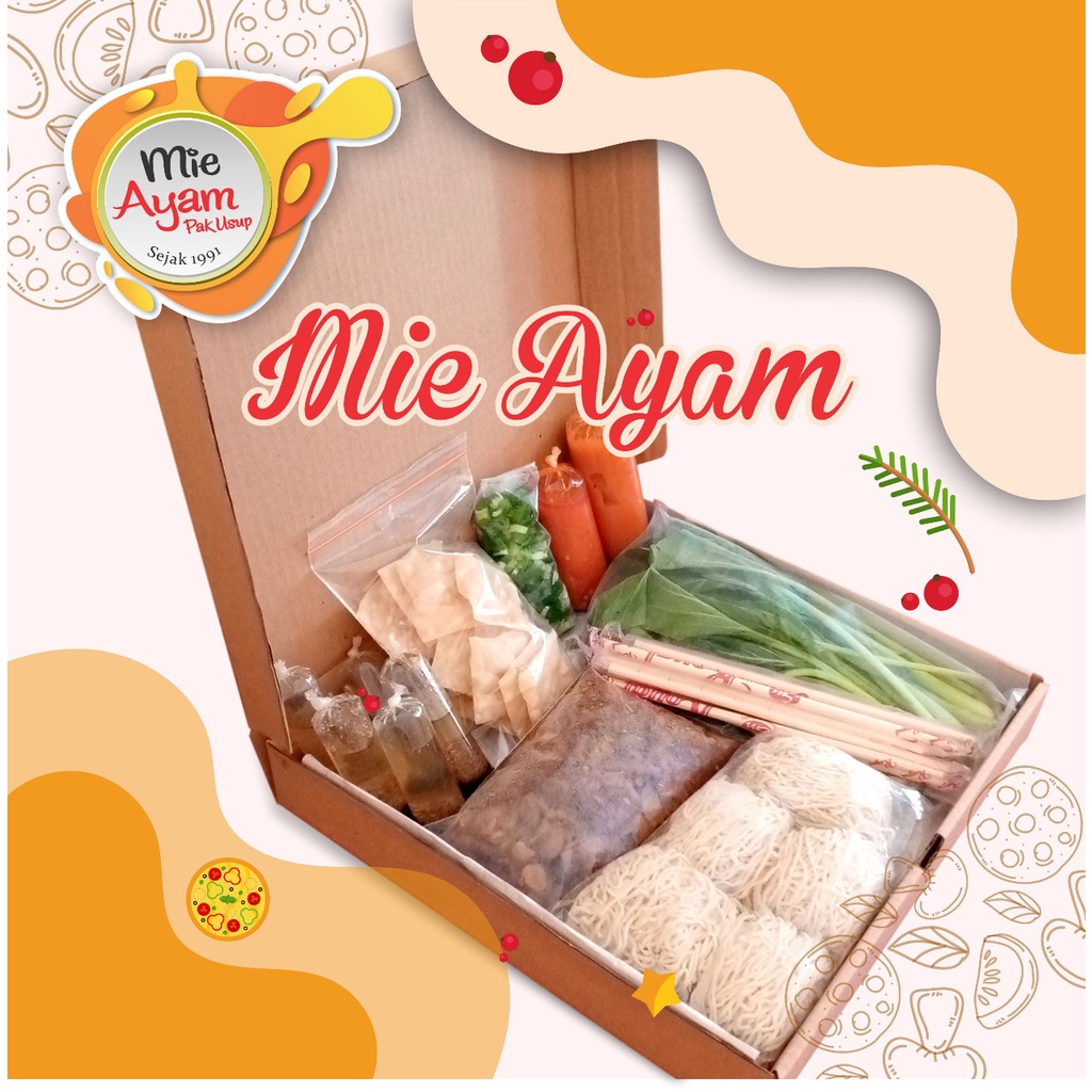 

Mie Ayam in the Box Frozen Mentah Instan Tinggal Masak Enak Halal