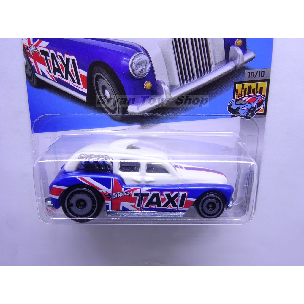 Hot Wheels Cockney Cab II Biru Putih - Mobil Balap