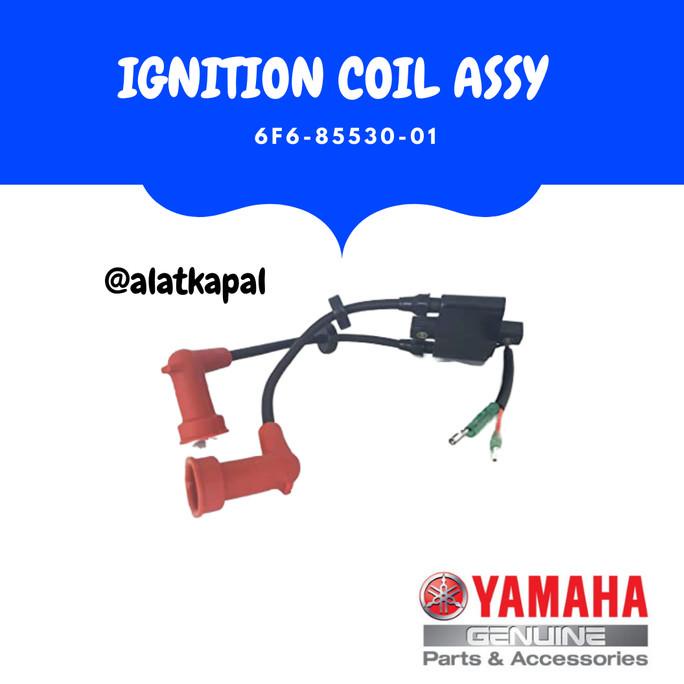 IGNITION COIL ASSY COIL 6F6-85530-01 UNTUK MESIN TEMPEL YAMAHA 40PK