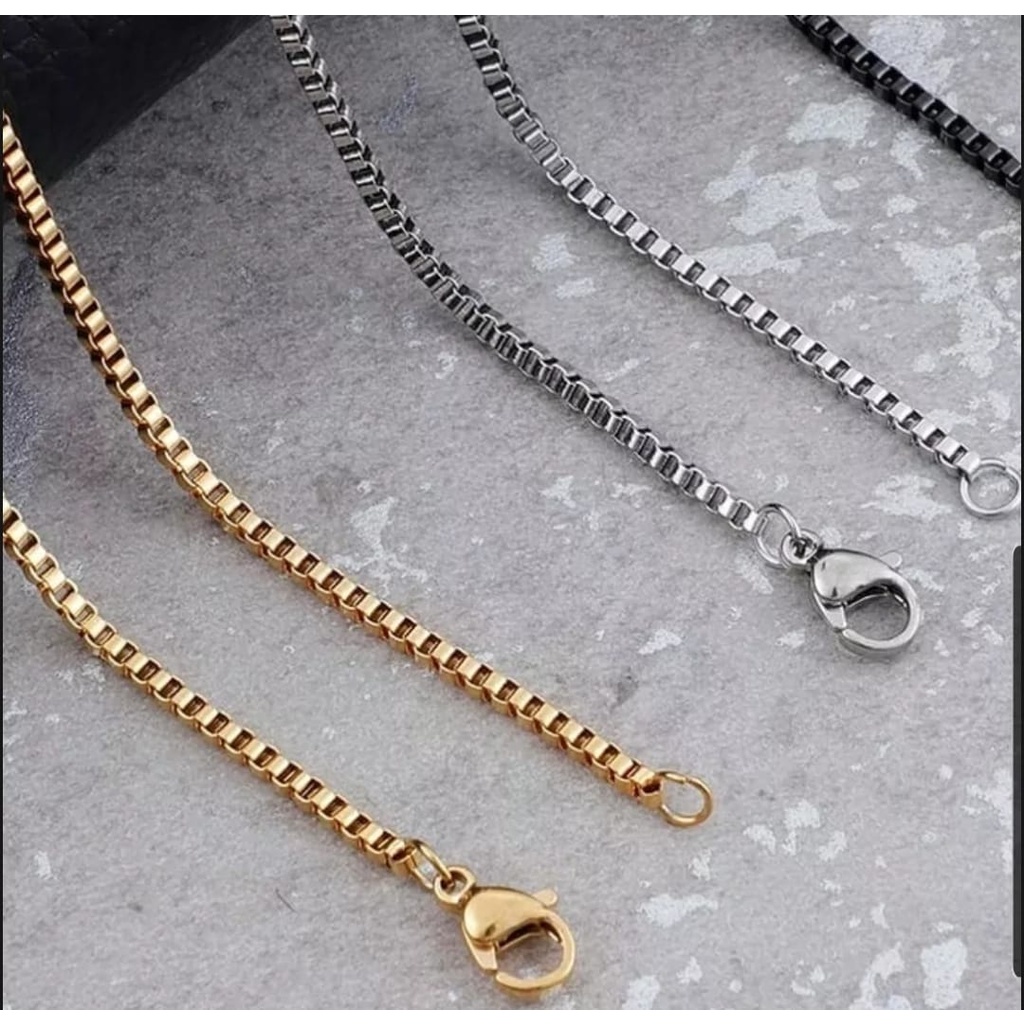 COD KALUNG TITANIUM EMAS/HITAM/SILVER PRIA DAN WANITA MODEL ITALI TERLARIS TERMURAH