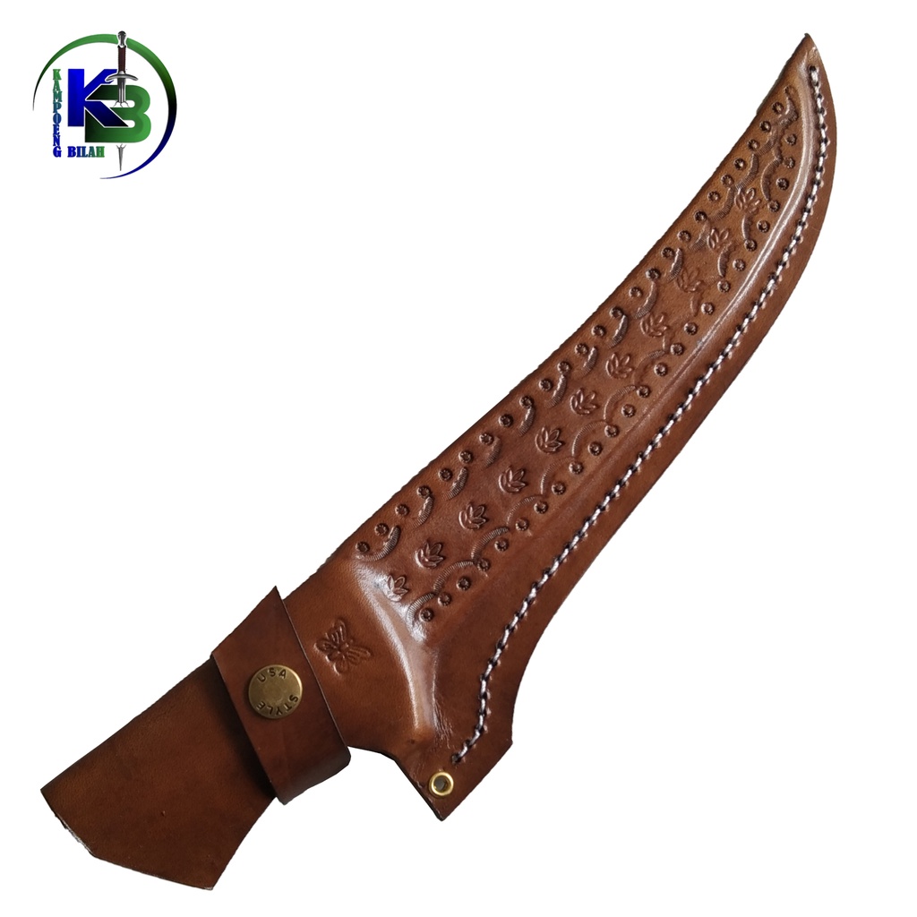 Sarung BIlah F.DICK Lengkung 21cm [Coklat]
