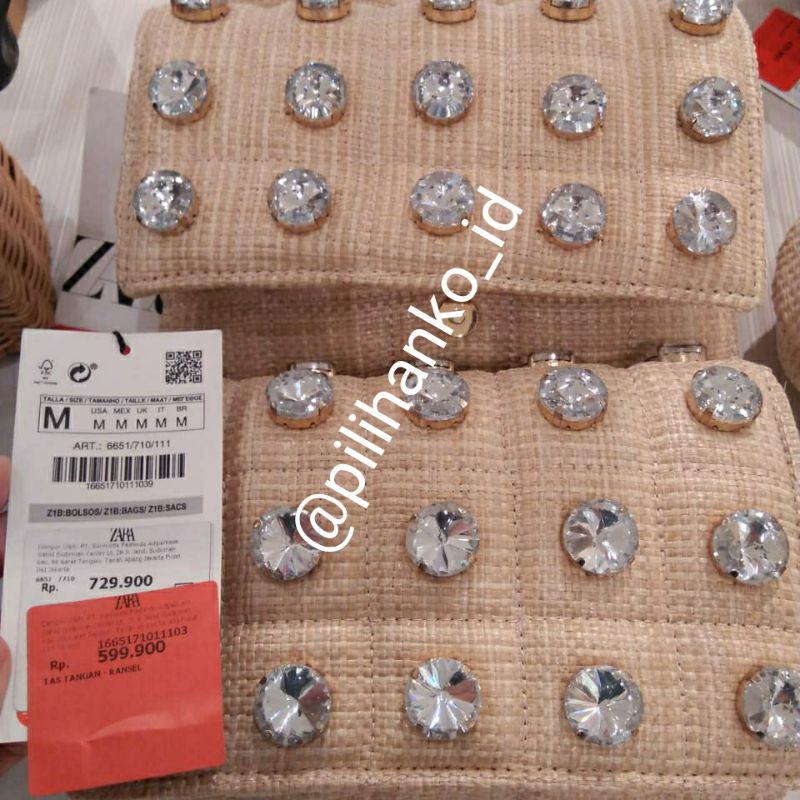 Jastip Tas Zara Original Quilted Crossbody Bag Selempang