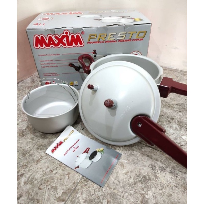 maxim presto 4 liter panci pelunak pressure cooker