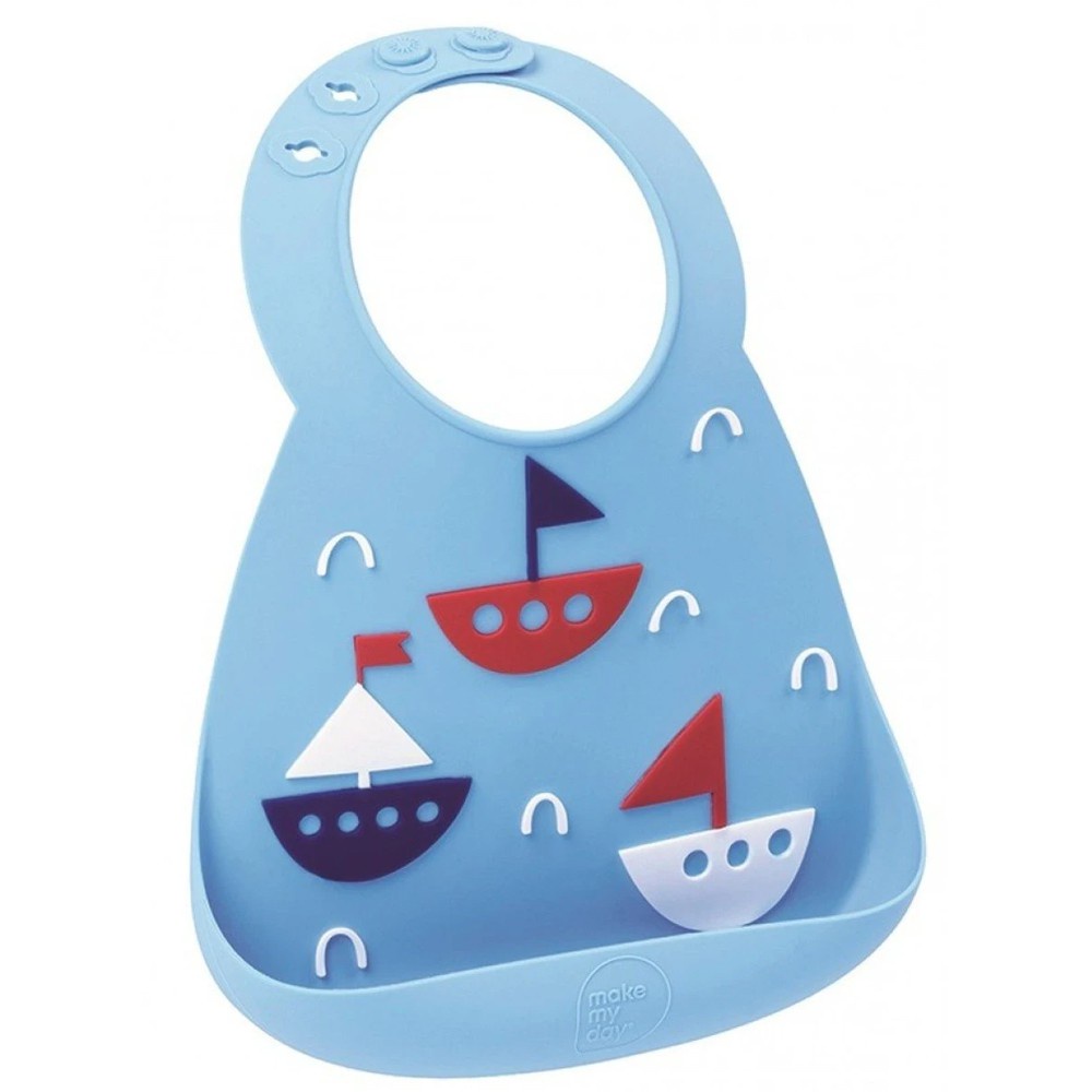 Ahoy Matey ORI MAKE MY DAY - BABY BIB - Celemek Makan Bayi - SLABBER Untuk umur 6 bulan s/d 3 tahun