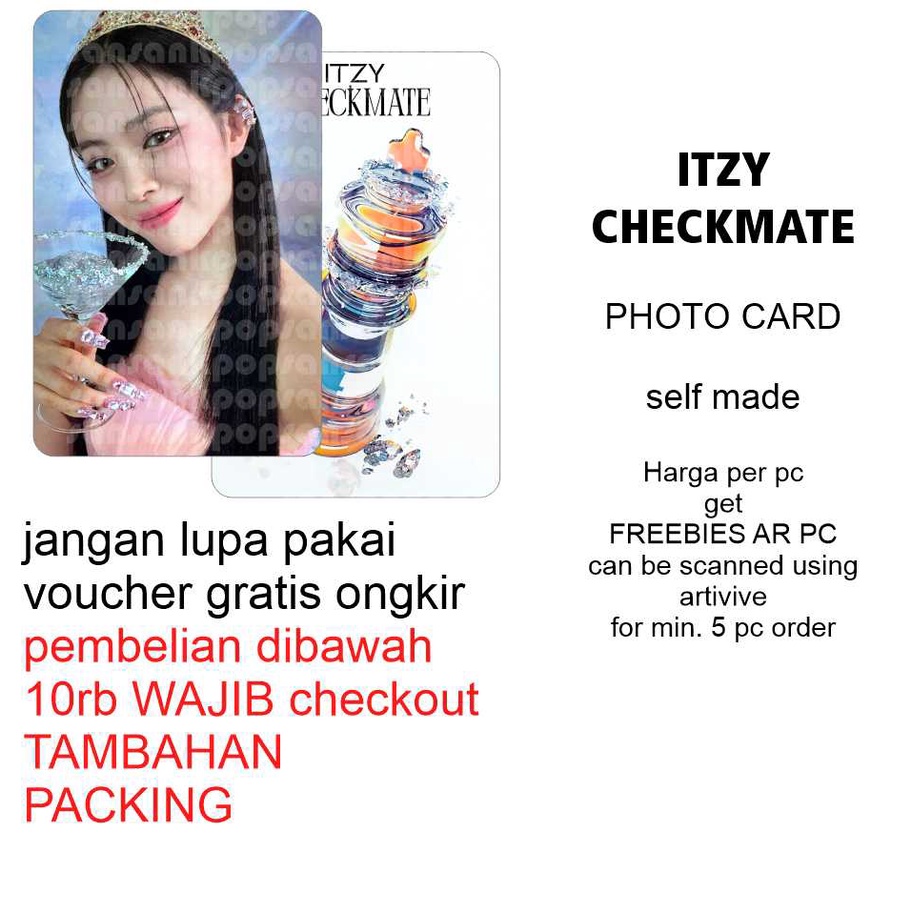 photocard unofficial Itzy CHECKMATE