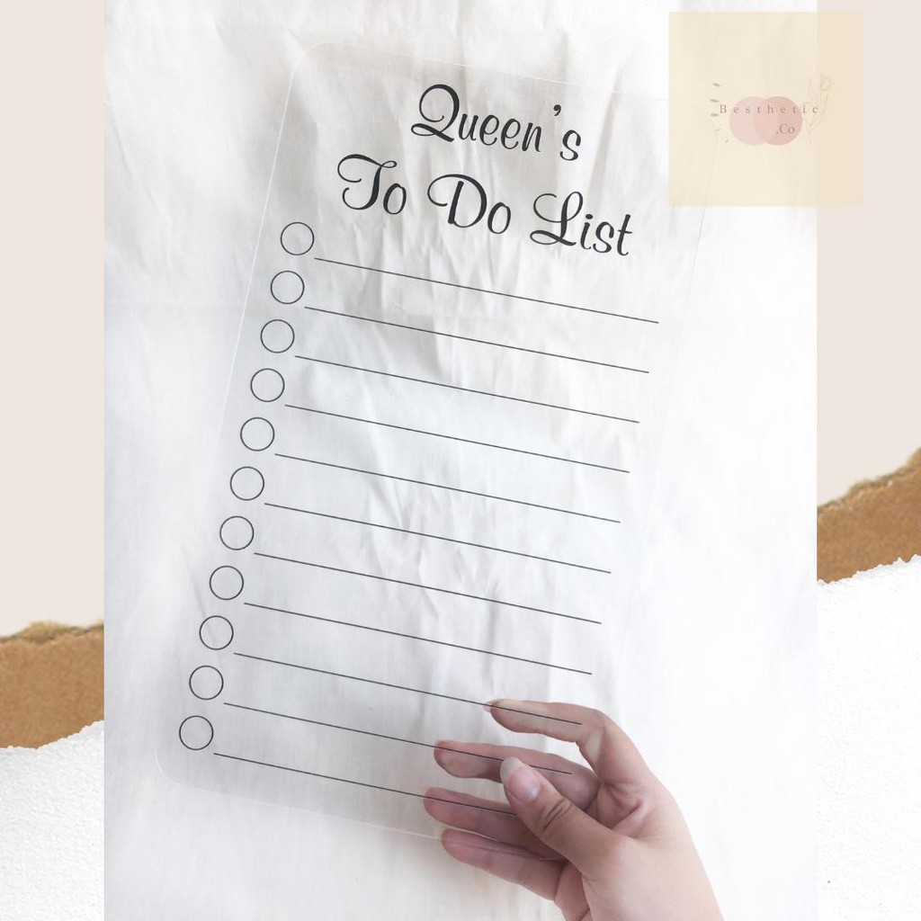 

Acrylic To Do List