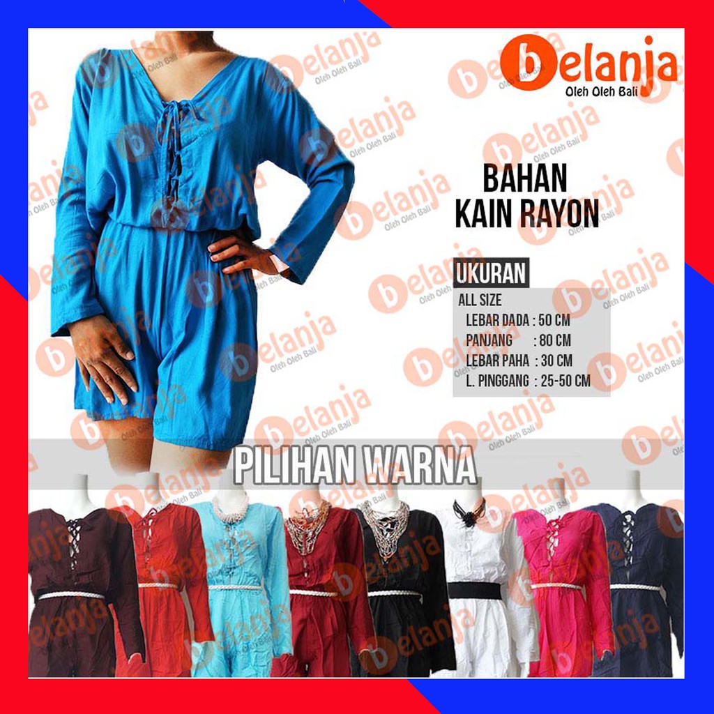 Baju Jumpsuit Pendek Tali jumpsuit wanita set pendek