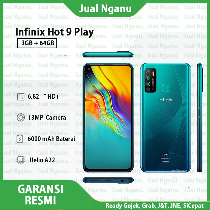 Infinix Hot 9 Play Ram 3/64 GB Resmi