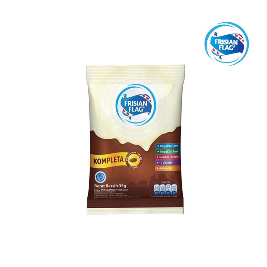 

FRISIAN FLAG BENDERA SUSU BUBUK KOMPLETA COKELAT 5 X 35 GRAM