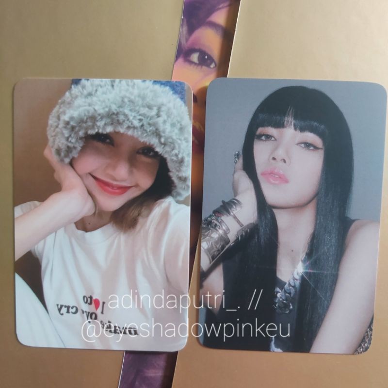 photocard pc lalisa lisa benefit bucket ktown set