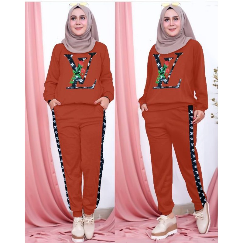 SET LESTY KEJORA FH stelan muslim babyterry set gamis kekinian