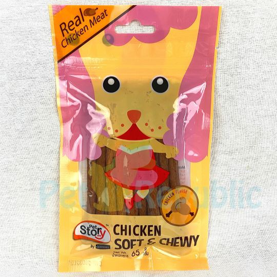 

PETSTORY Snack Anjing Chicken Soft and Chewy 65gr