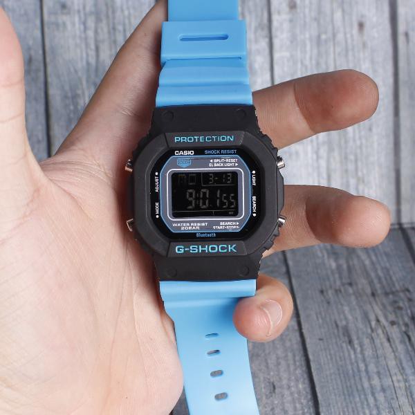 TERMURAH  Casio G-Shock DW5600 . GLS5600 Hitam Biru digital . Jam tangan pria cowok anak anak kado