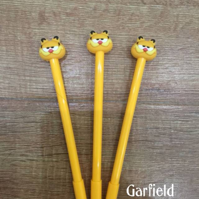 

Pulpen Fancy / Pulpen Lucu karakter/ pulpen gel bentuk Garfield / Pulpen Unik Garfield