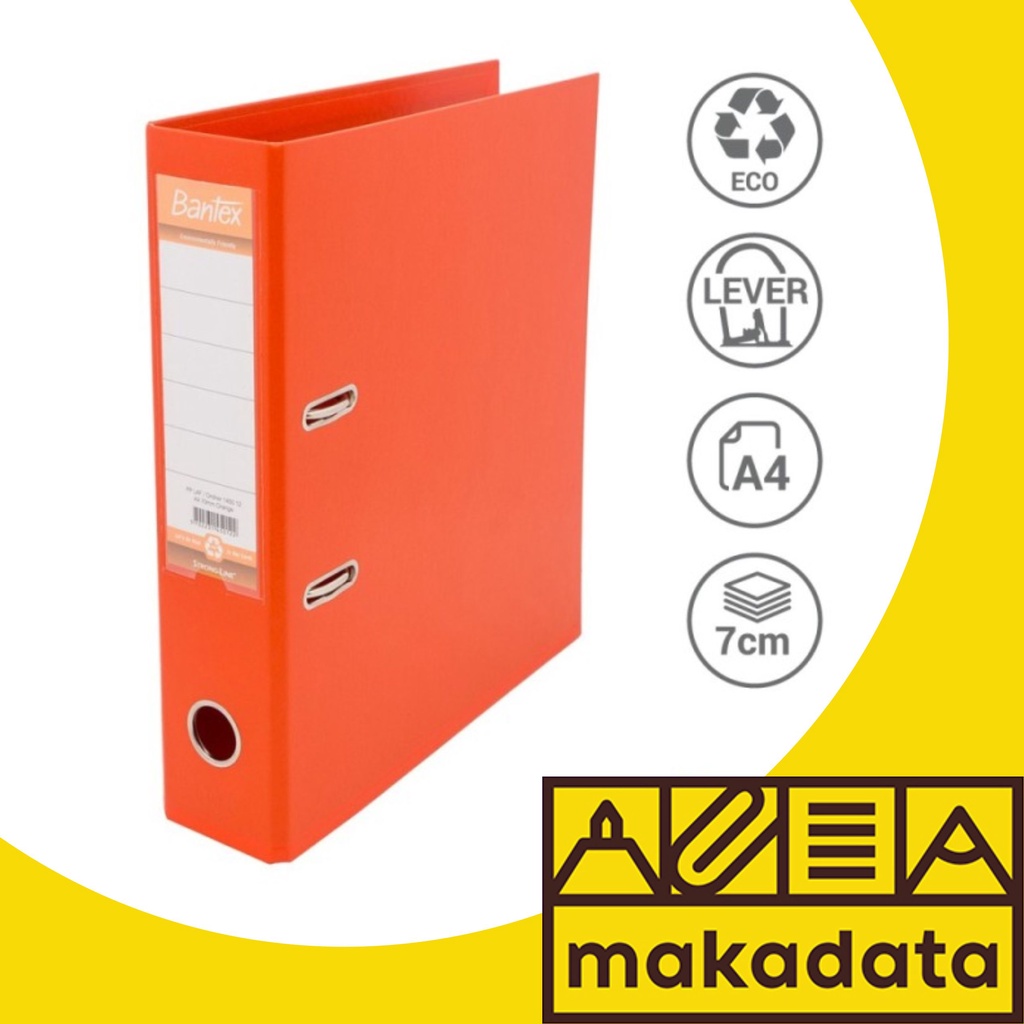 

ORDNER BANTEX A4 1450-12 7cm WARNA ORANGE MURAH