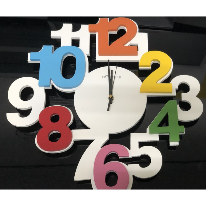 JAM dinding Kayu ANGKA Besar