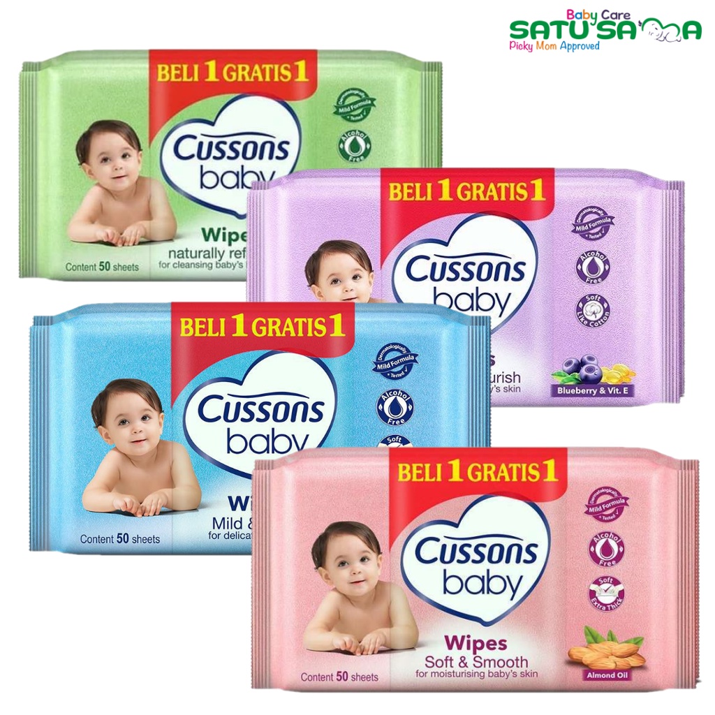 Jual Cussons Baby Wipes 50s / tissue basah Shopee Indonesia