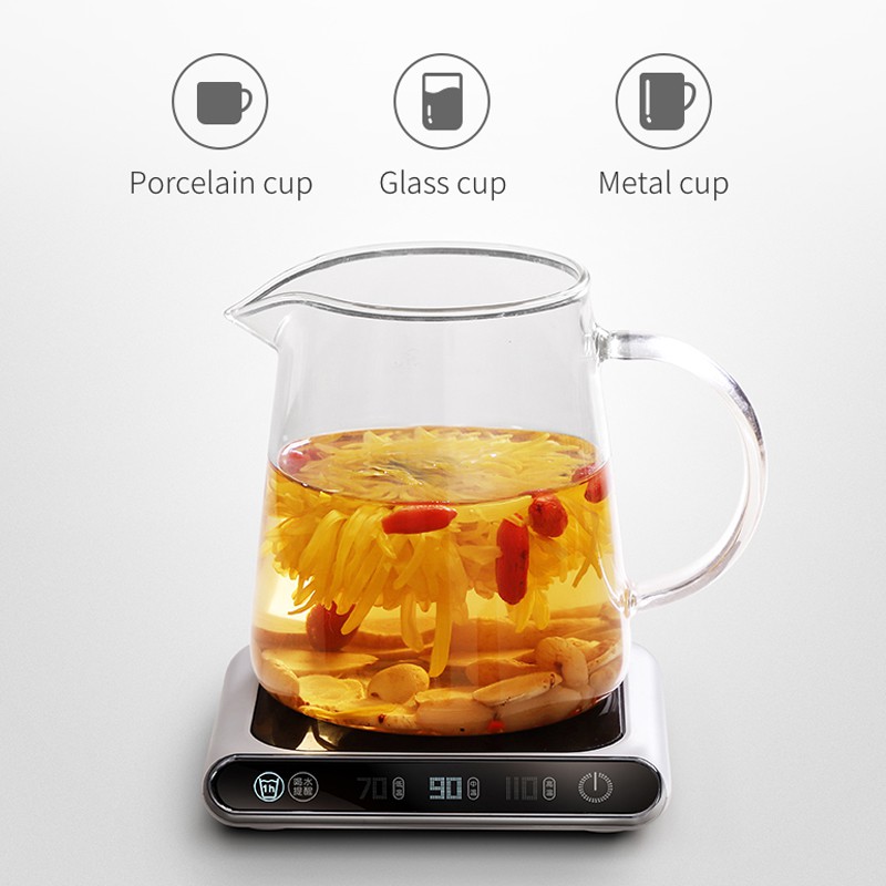 Triple W Pemanas Penghangat Gelas Teh Kopi Susu Warmer Coffee Tea Milk LED Digital Touchscreen