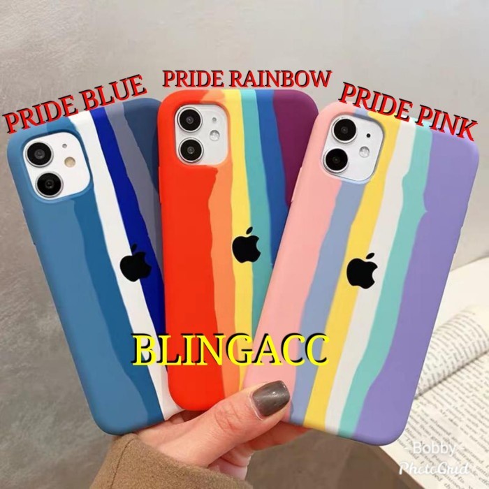 SILICON LOGO PRIDE EDITION RAINBOW IPHONE 11 PRO 11 PROMAX 12 MINI 12 PRO 12 PROMAX